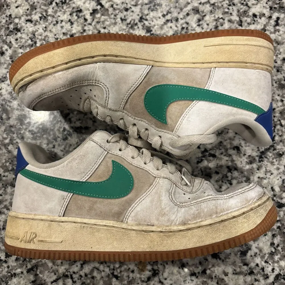 Nike Women Size 8 Air Force 1 White Stadium Green Game Royal DD8959-110